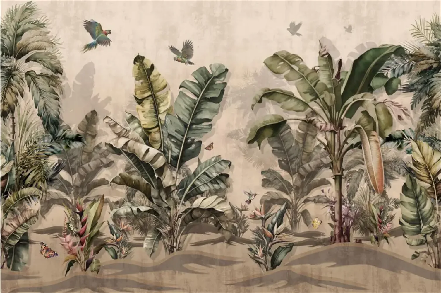 Custom Pastoral Retro TV Background American Plant Wallpaper Bedside Mural Banana Tree wallpapers for living room 3D Paper Decor
Custom Pastoral Retro TV Background American Plant Wallpaper Bedside Mural Banana Tree wallpapers for living room 3D Paper Decor