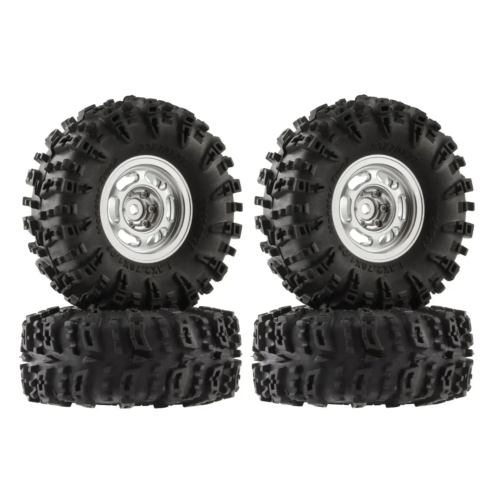 Claw Pattern Mud Terrain Tires 1.3" Rubber Wheel Tyres Heavy Duty Accessories Compatible with 1/18 TRX4M 1/24 SCX24 RC Crawler
Claw Pattern Mud Terrain Tires 1.3" Rubber Wheel Tyres Heavy Duty Accessories Compatible with 1/18 TRX4M 1/24 SCX24 RC Crawler