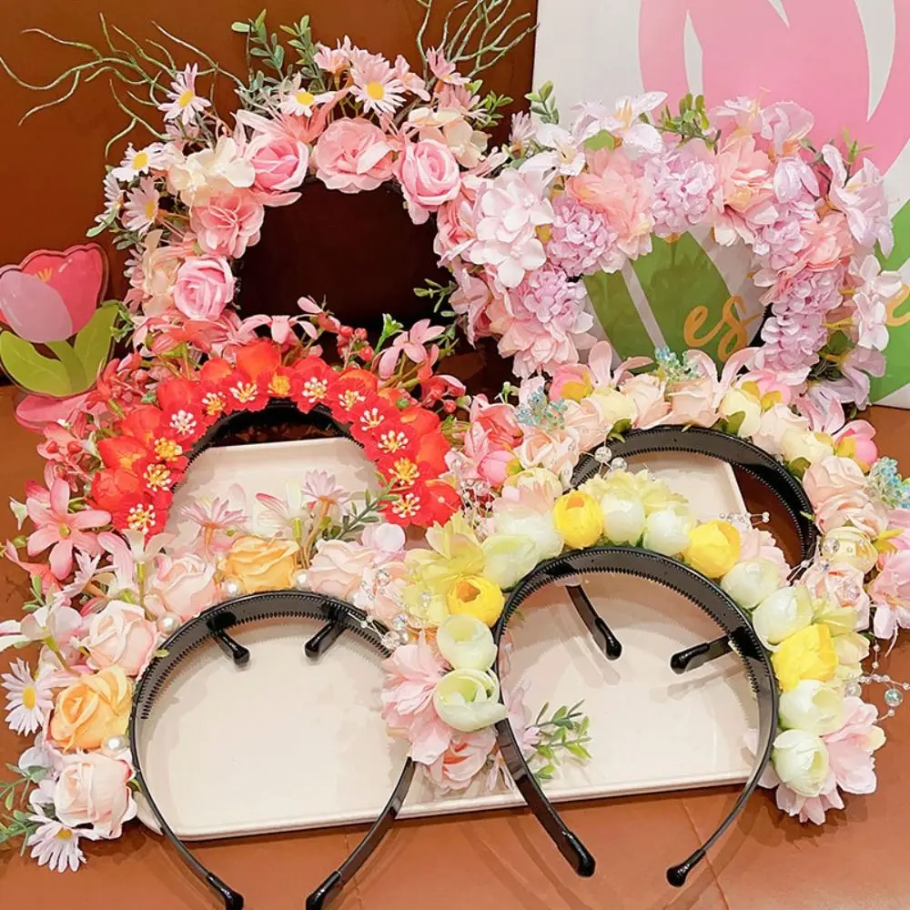 Cloth Quanzhou Head-pinned Flower Hair Hoop Garland Simulation Flower Hair Band Photograph Props Hair Accessories
Cloth Quanzhou Head-pinned Flower Hair Hoop Garland Simulation Flower Hair Band Photograph Props Hair Accessories