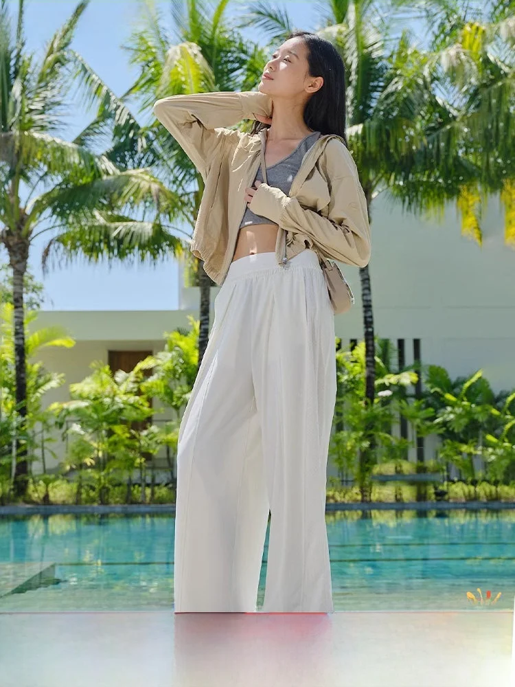 Дышащие широкие брюки Bananain из ледяного шелка с высокой талией, быстросохнущие, струящиеся, свободные, с защитой от солнца, повседневные женские брюки
Дышащие широкие брюки Bananain из ледяного шелка с высокой талией, быстросохнущие, струящиеся, свободные, с защитой от солнца, повседневные женские брюки