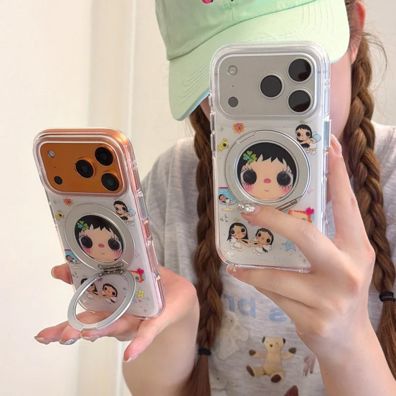 Funny Cute Flower Girl Phone Case For iPhone 17 Pro 16 15 14 Pro Max Cover with Stand Shockproof Protective Cases For Apple 16 P
Funny Cute Flower Girl Phone Case For iPhone 17 Pro 16 15 14 Pro Max Cover with Stand Shockproof Protective Cases For Apple 16 P