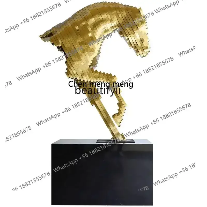 cc182RHotel lobby living room ornament large floor-to-ceiling horse head sculpture art abstract villa decoration opening gift
cc182RHotel lobby living room ornament large floor-to-ceiling horse head sculpture art abstract villa decoration opening gift