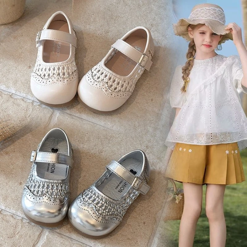 New Kids Woven Causal Shoes Hollow-out Flat Children Fashion Leather Shoes Non-slip Wedding Party Girls Dress Mary Jane Shoes
New Kids Woven Causal Shoes Hollow-out Flat Children Fashion Leather Shoes Non-slip Wedding Party Girls Dress Mary Jane Shoes
