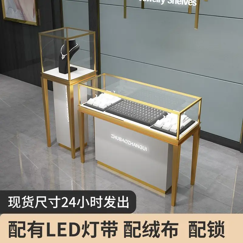 Custom. Stainless Steel Jewelry Display Cabinet Transparent Glass Cabinet Watch Jade Antique Shop Soiled Article Luxury Counter
Custom. Stainless Steel Jewelry Display Cabinet Transparent Glass Cabinet Watch Jade Antique Shop Soiled Article Luxury Counter