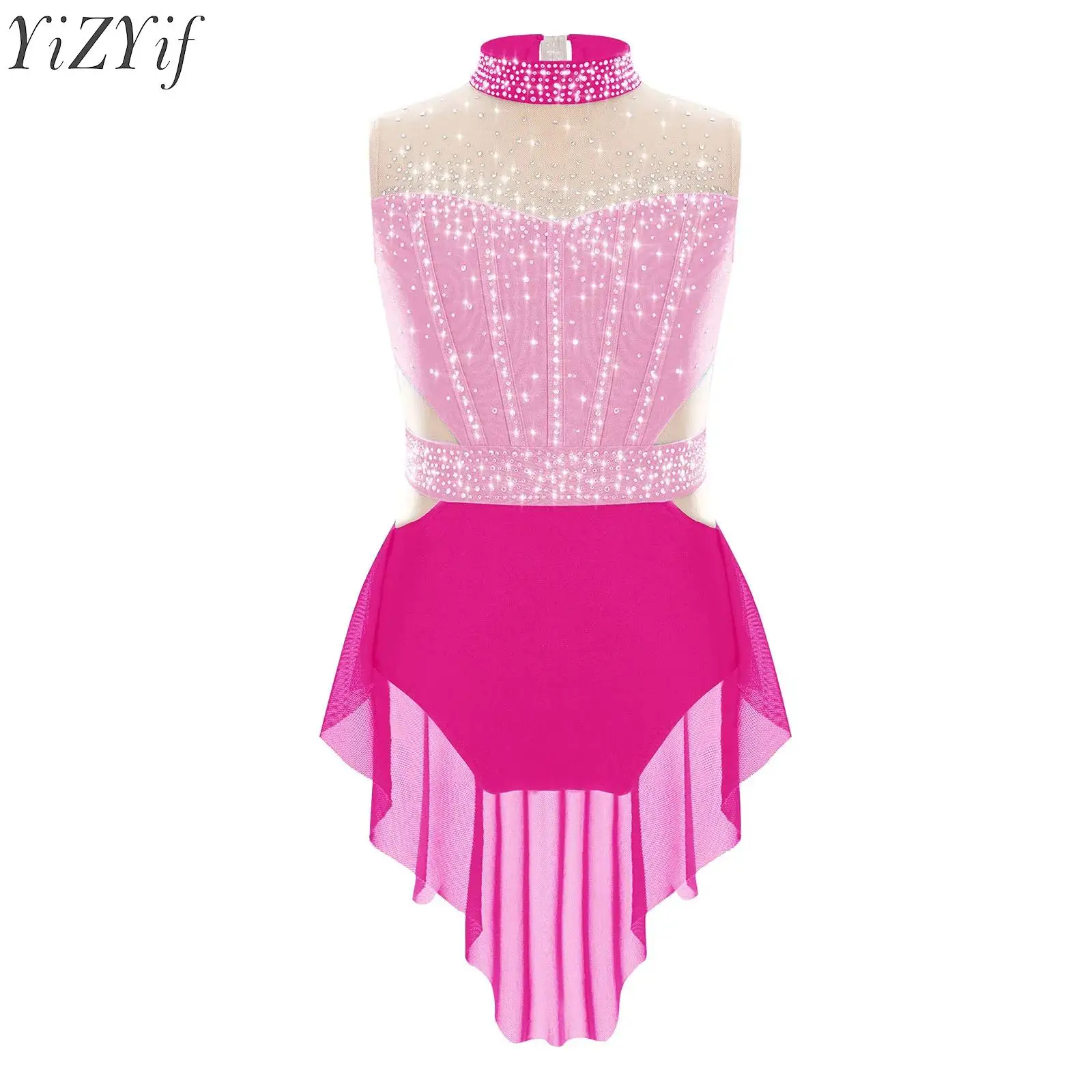Kids Girls Ballet Lyrical Dance Dress Children Rhinestones Mesh Gymnastics Skirted Leotard Figure Skating Ballerina Costumes
Kids Girls Ballet Lyrical Dance Dress Children Rhinestones Mesh Gymnastics Skirted Leotard Figure Skating Ballerina Costumes