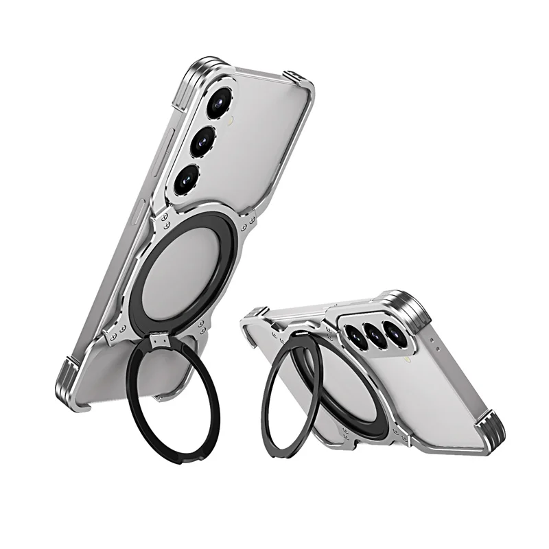 Metal Bumper For Samsung Galaxy S23 S24 S25 Ultra 25Plus Rimless Frame 360 Degree Rotation Magnetic Holder Ring With Lens Cover
Metal Bumper For Samsung Galaxy S23 S24 S25 Ultra 25Plus Rimless Frame 360 Degree Rotation Magnetic Holder Ring With Lens Cover