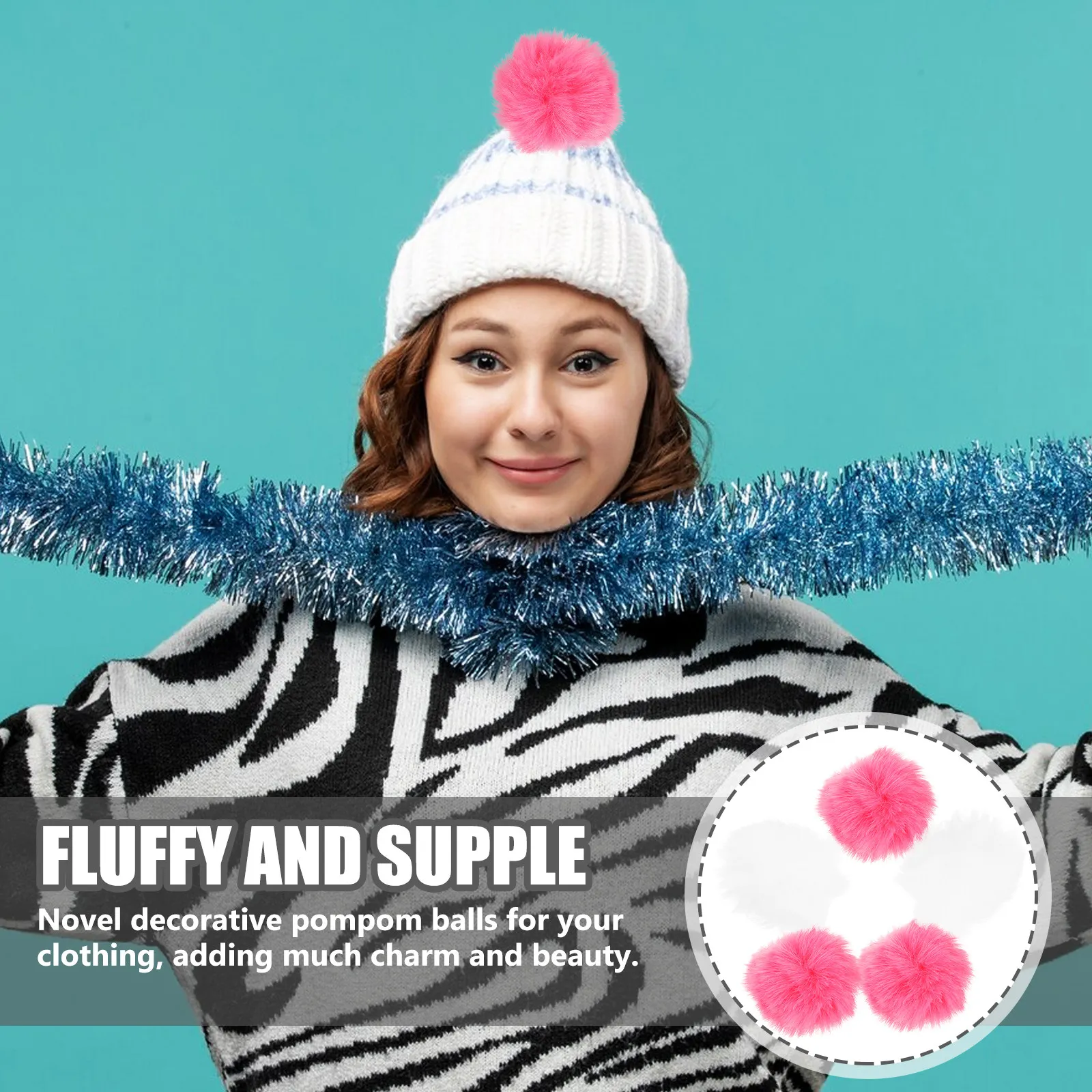 20Pcs Multipurpose Pom Poms for DIY Crafting Clothing Decor Headwear Accessories Sewing Costume Materials Art Projects
20Pcs Multipurpose Pom Poms for DIY Crafting Clothing Decor Headwear Accessories Sewing Costume Materials Art Projects