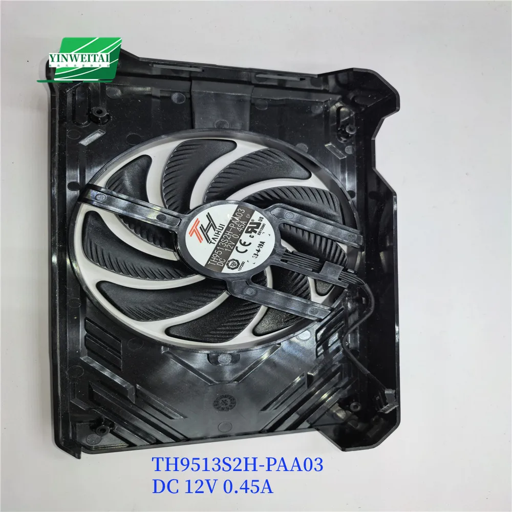 Охлаждающий вентилятор 4PIN TH9513S2H-PAA03 RTX4060 4060Ti Вентилятор графического процессора для PALIT GeForce RTX4060 TI StormX Вентилятор охлаждения видеокарты
Охлаждающий вентилятор 4PIN TH9513S2H-PAA03 RTX4060 4060Ti Вентилятор графического процессора для PALIT GeForce RTX4060 TI StormX Вентилятор охлаждения видеокарты