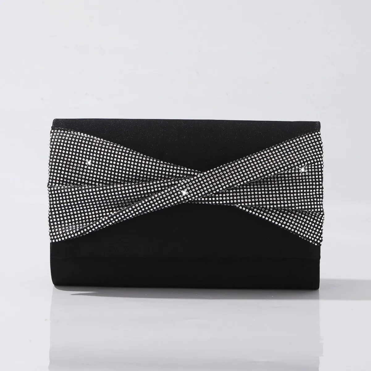 Classic Trendy Rhinestone Bow Black Clutch Purse Ladies Small Handbags Chain Shoulder Bags For Women Banquet Party Evening Bags
Classic Trendy Rhinestone Bow Black Clutch Purse Ladies Small Handbags Chain Shoulder Bags For Women Banquet Party Evening Bags