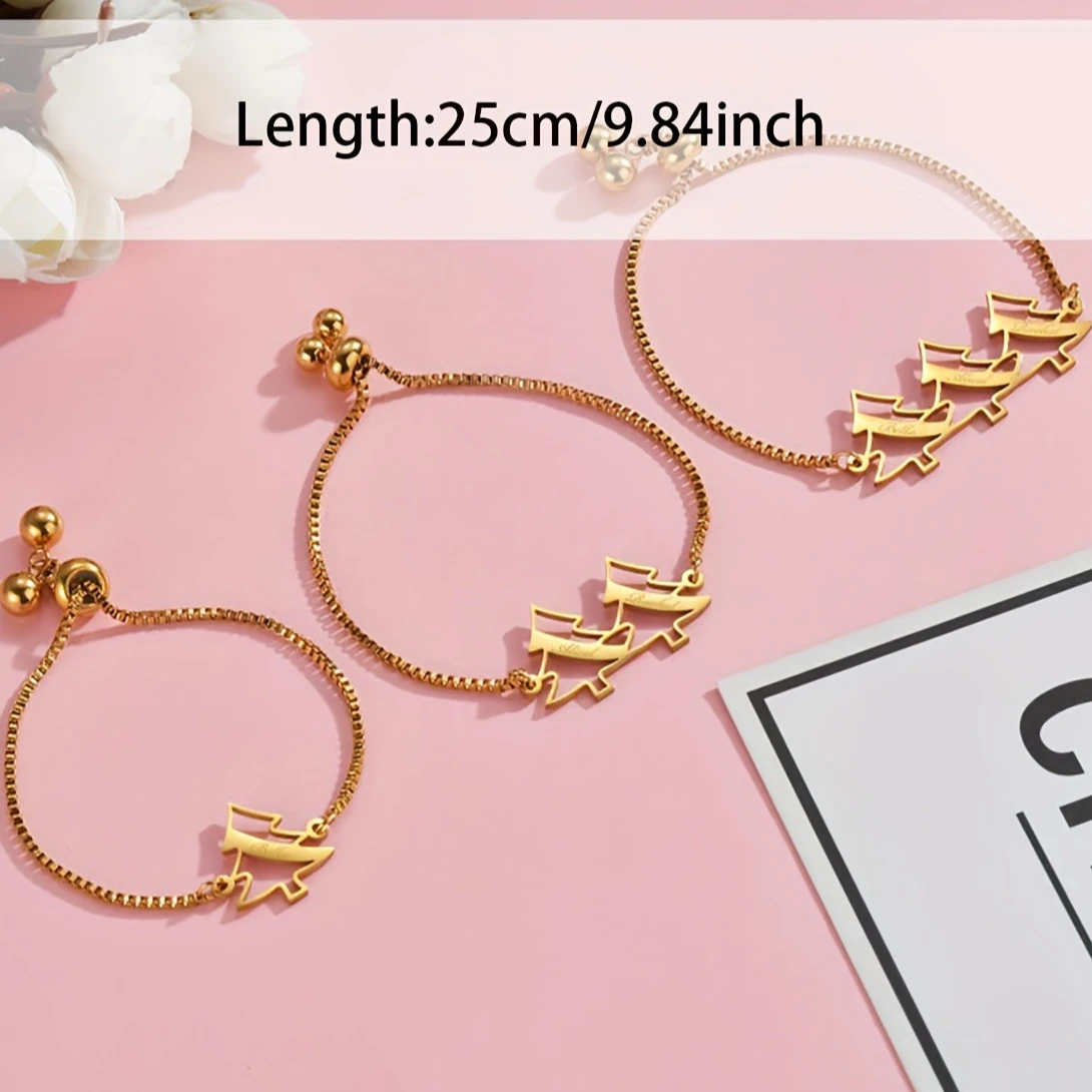 Christmas Tree Name Bracelet Personalized Name Bracelet Custom Multi-Name Family Member Jewelry Gift
Christmas Tree Name Bracelet Personalized Name Bracelet Custom Multi-Name Family Member Jewelry Gift