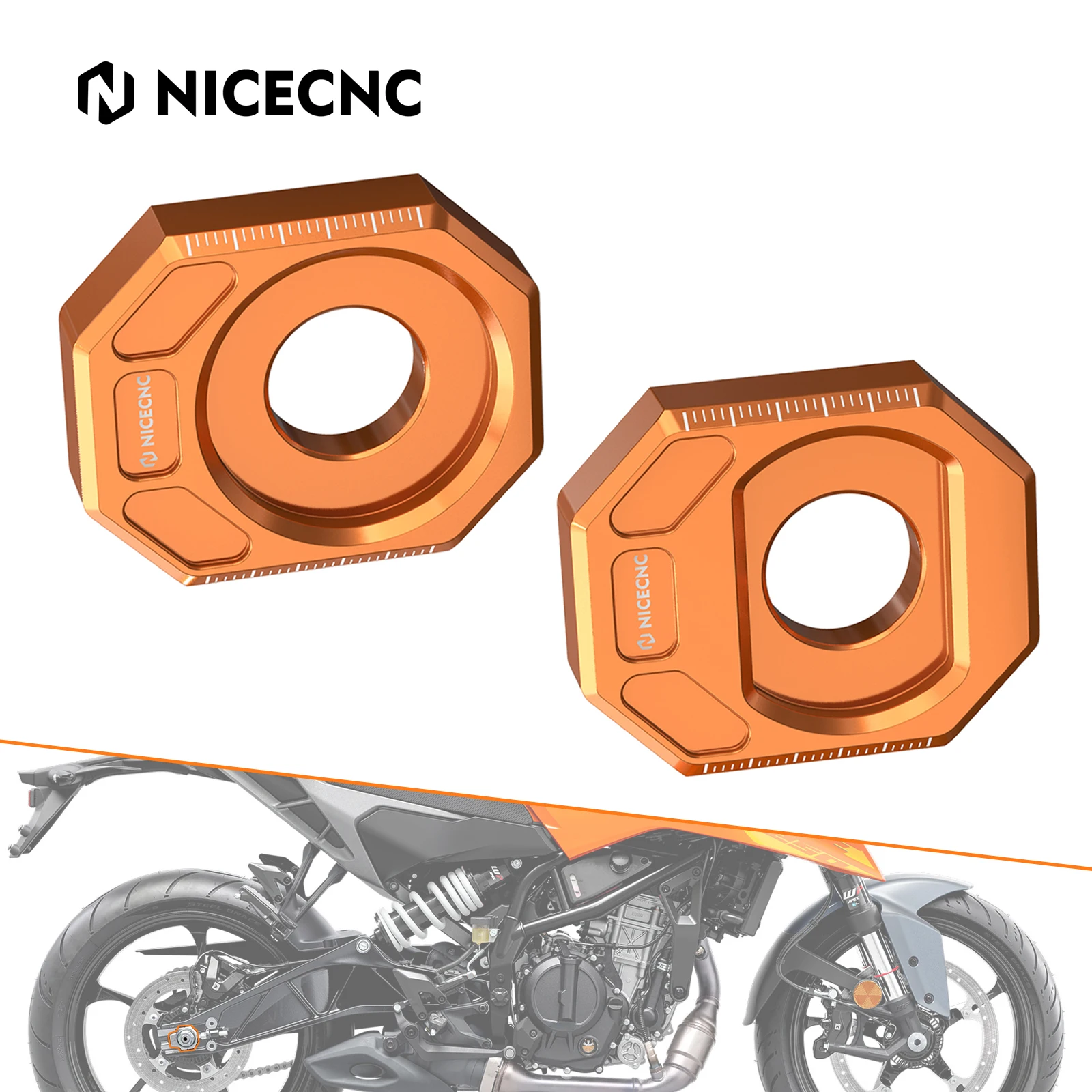 Motorcycle Rear Axle Blocks Chain Adjusters for KTM 390 Duke 390 2024 Duke 250 Duke 125 Rear Axle Spindle Chain Adjuster Blocks
Motorcycle Rear Axle Blocks Chain Adjusters for KTM 390 Duke 390 2024 Duke 250 Duke 125 Rear Axle Spindle Chain Adjuster Blocks