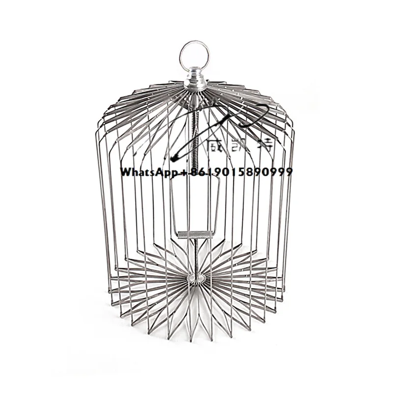 Silver Steel Appearing Bird Cage - Small Size (Dove Appearing Cage) Magic Tricks Illusions Gimmick Prop Accessories Props
Silver Steel Appearing Bird Cage - Small Size (Dove Appearing Cage) Magic Tricks Illusions Gimmick Prop Accessories Props