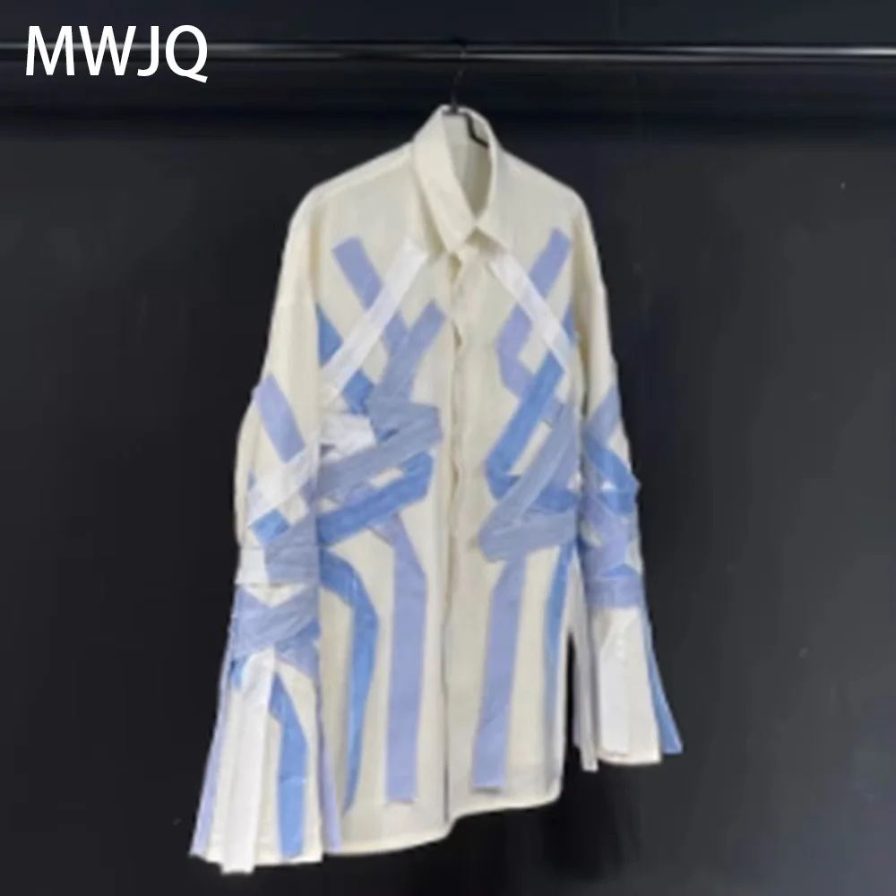 MWJQ дышащие бежевые мужские рубашки на шнуровке, новые весенние уличные однобортные топы с лацканами, модные модные топы с длинным рукавом 010293
MWJQ дышащие бежевые мужские рубашки на шнуровке, новые весенние уличные однобортные топы с лацканами, модные модные топы с длинным рукавом 010293