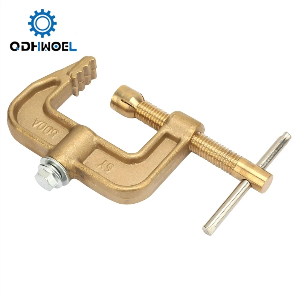 QDHWOEL 500A Ground Earth Clamp Brass Material G Shape Welding Ground Clamp For Welding Machine
QDHWOEL 500A Ground Earth Clamp Brass Material G Shape Welding Ground Clamp For Welding Machine