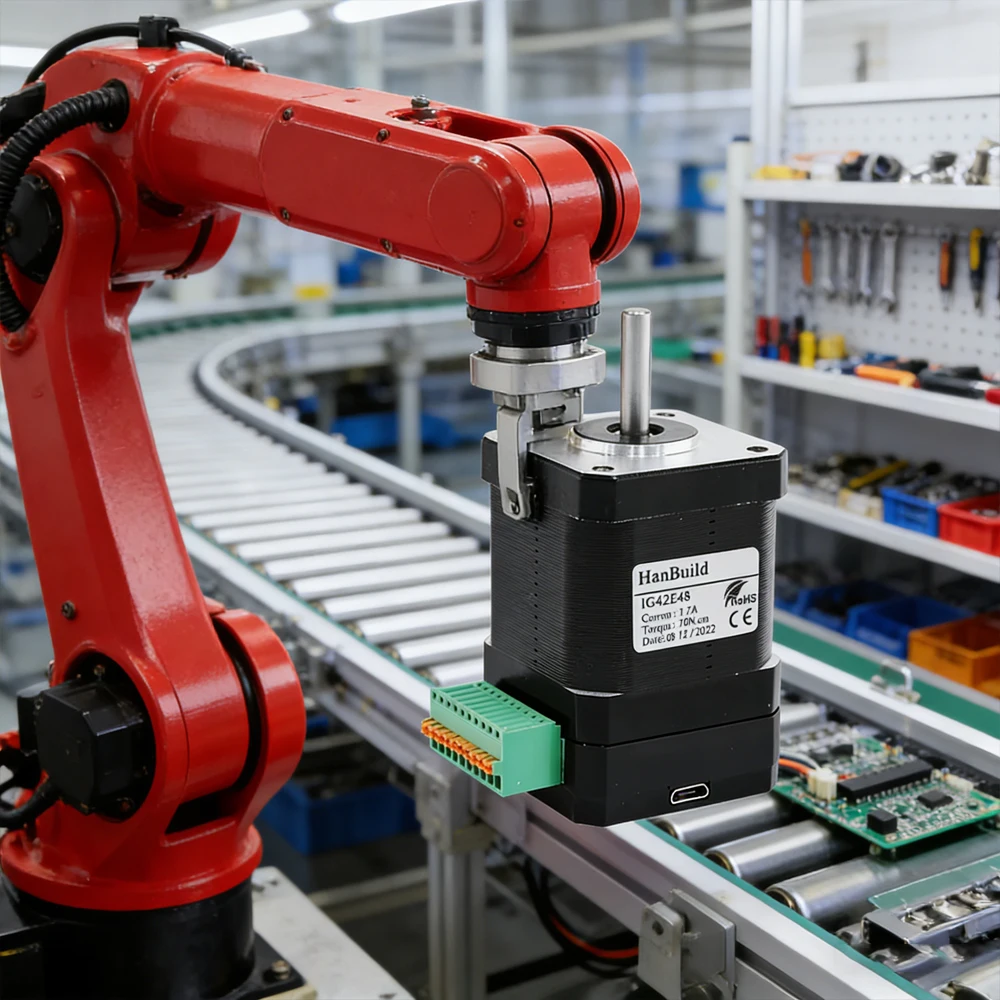 2.0A 0.5N.M IG42E48 NEMA17 Integrated closed-loop stepper drive Industrial automation, medical technology, robotics technology
2.0A 0.5N.M IG42E48 NEMA17 Integrated closed-loop stepper drive Industrial automation, medical technology, robotics technology