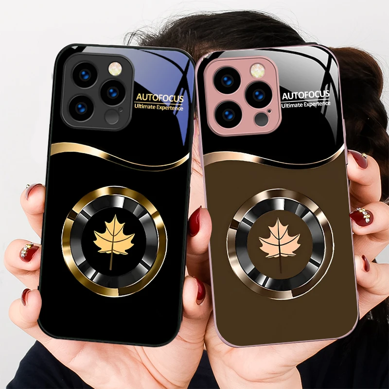 Maple Leaf Circle For iPhone 16 Pro Max 15 P lus 14 Pro 13 12 Mini 11 P ro Max X XS 7 8 Plus 2022 Tempered Glass Phone Case
Maple Leaf Circle For iPhone 16 Pro Max 15 P lus 14 Pro 13 12 Mini 11 P ro Max X XS 7 8 Plus 2022 Tempered Glass Phone Case