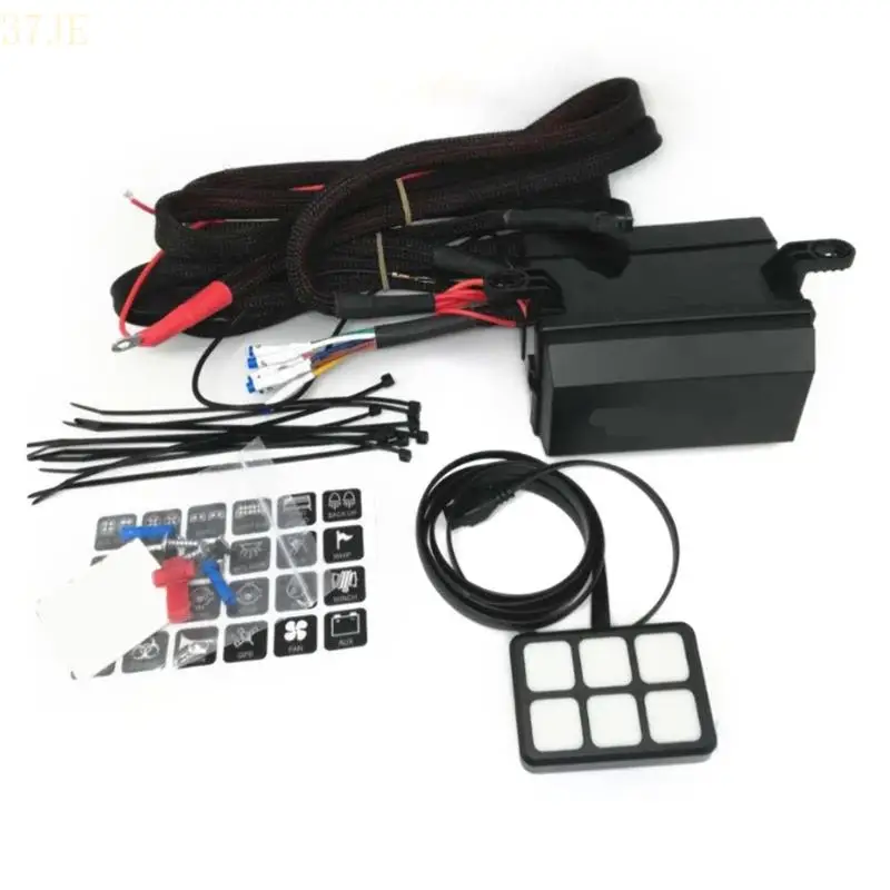 37JE Toggle Panel Automatic Dimmable On-Off 6 Circuit Control Box for SUV
37JE Toggle Panel Automatic Dimmable On-Off 6 Circuit Control Box for SUV