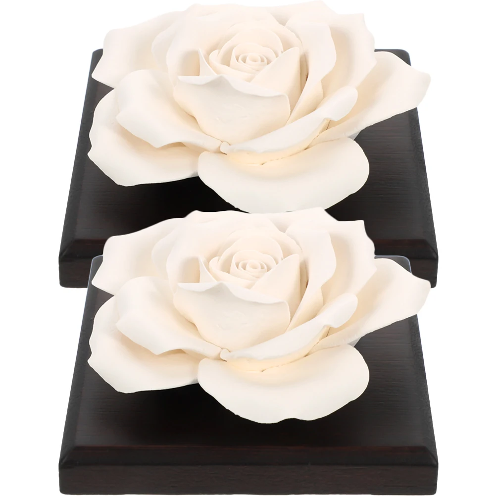 2 Pcs Decorative Ceramic Rose Perfume Ornaments Car Diffuser Essential Porcelain
2 Pcs Decorative Ceramic Rose Perfume Ornaments Car Diffuser Essential Porcelain