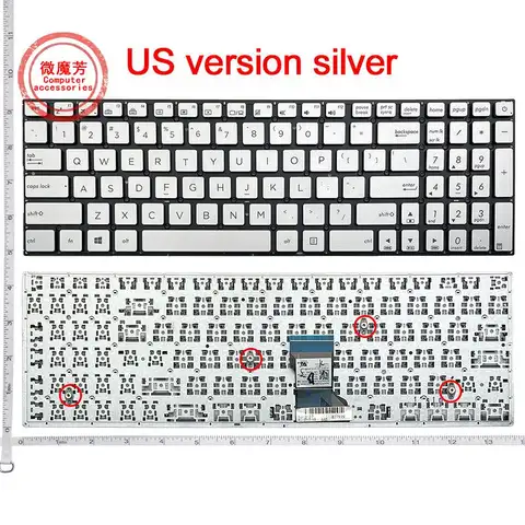 US Silver New FOR ASUS UX501 UX501JW UX501VM N501 N501J N501JM Laptop Keyboard English