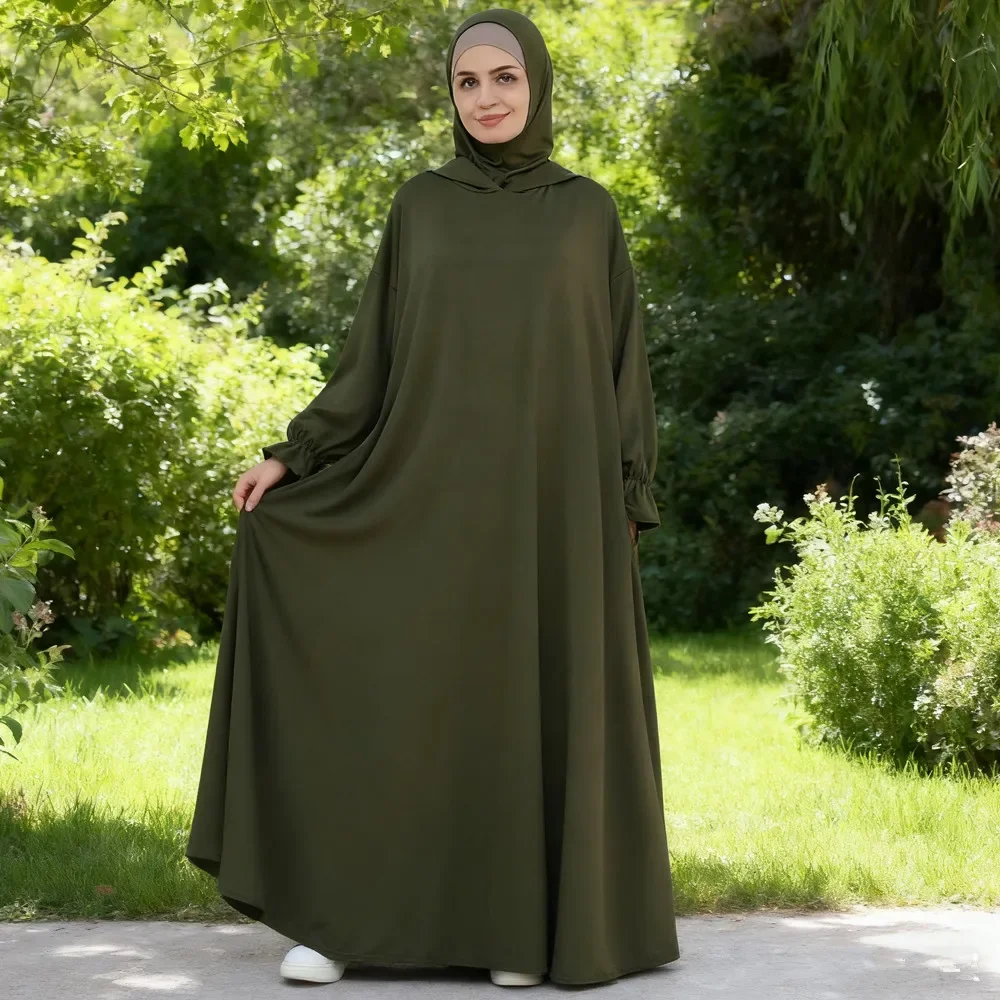 Muslim Women Hooded Abaya Dubai Kaftan Eid Djellaba Ramadan Islam Clothing Kebaya Turkey Robe Dubai Prayer Dress Vestidos Caftan
Muslim Women Hooded Abaya Dubai Kaftan Eid Djellaba Ramadan Islam Clothing Kebaya Turkey Robe Dubai Prayer Dress Vestidos Caftan