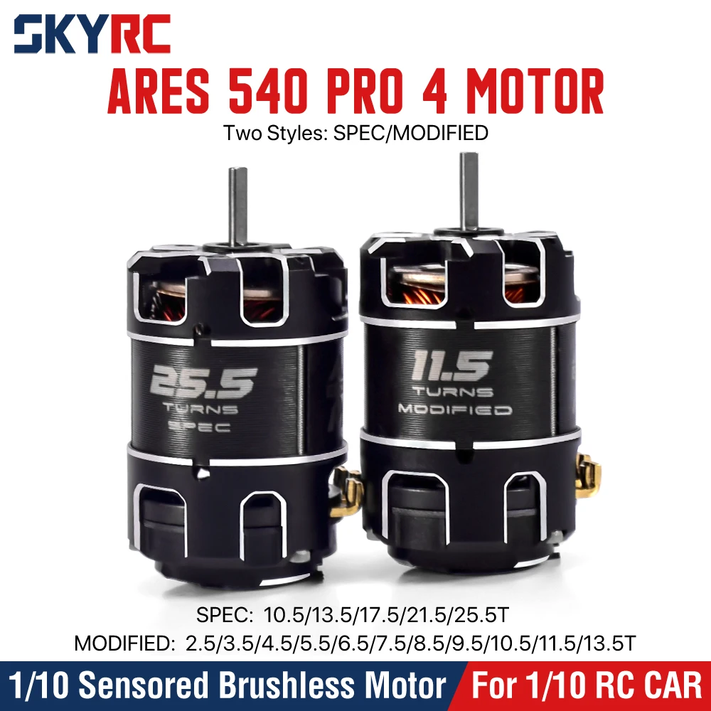 SKYRC ARES PRO4 540 Sensored Brushless Motor ROAR Certified SPEC&MODIFIED For 1/10 RC Drift
SKYRC ARES PRO4 540 Sensored Brushless Motor ROAR Certified SPEC&MODIFIED For 1/10 RC Drift