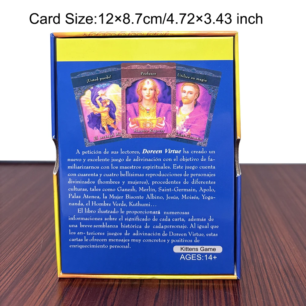 12×8.7 cm/4.72×3.43 inch Cartas Adivinatorias de los Maestros Ascendidos – Oráculo Espiritual en Español, 44 Cartas de Gran Tama
12×8.7 cm/4.72×3.43 inch Cartas Adivinatorias de los Maestros Ascendidos – Oráculo Espiritual en Español, 44 Cartas de Gran Tama