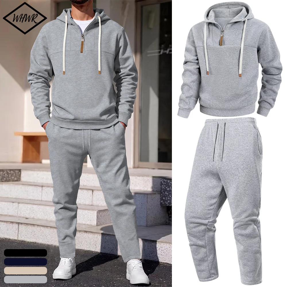 Men New Autumn and Winter Multi-pocket Zipper Long-sleeved Hoodie + Sports and Leisure Pants Two-piece Fitness Jogging Suit
Men New Autumn and Winter Multi-pocket Zipper Long-sleeved Hoodie + Sports and Leisure Pants Two-piece Fitness Jogging Suit