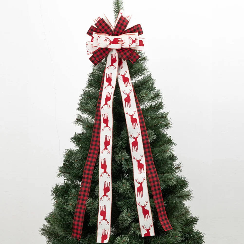 Treetop Bow Elegant Topper Bowknot Ornaments Bows Large Decorative for Holiday Decorations Prop
Treetop Bow Elegant Topper Bowknot Ornaments Bows Large Decorative for Holiday Decorations Prop