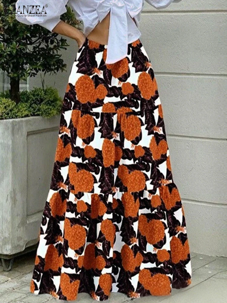 ZANZEA Summer Holiday Maxi Skirts Women Vintage Flowers Printed Overskirts 2025 Beach Party Casual Elastic Waist A-Line Bottms
ZANZEA Summer Holiday Maxi Skirts Women Vintage Flowers Printed Overskirts 2025 Beach Party Casual Elastic Waist A-Line Bottms