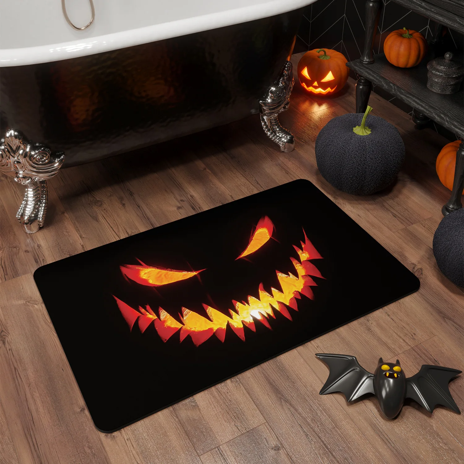 Halloween Demon Bath Mats Diatomaceous Earth Bath Mat Super Absorbent Bathroom Floor Mat Quick Drying Shower Mat Home Decoration
Halloween Demon Bath Mats Diatomaceous Earth Bath Mat Super Absorbent Bathroom Floor Mat Quick Drying Shower Mat Home Decoration