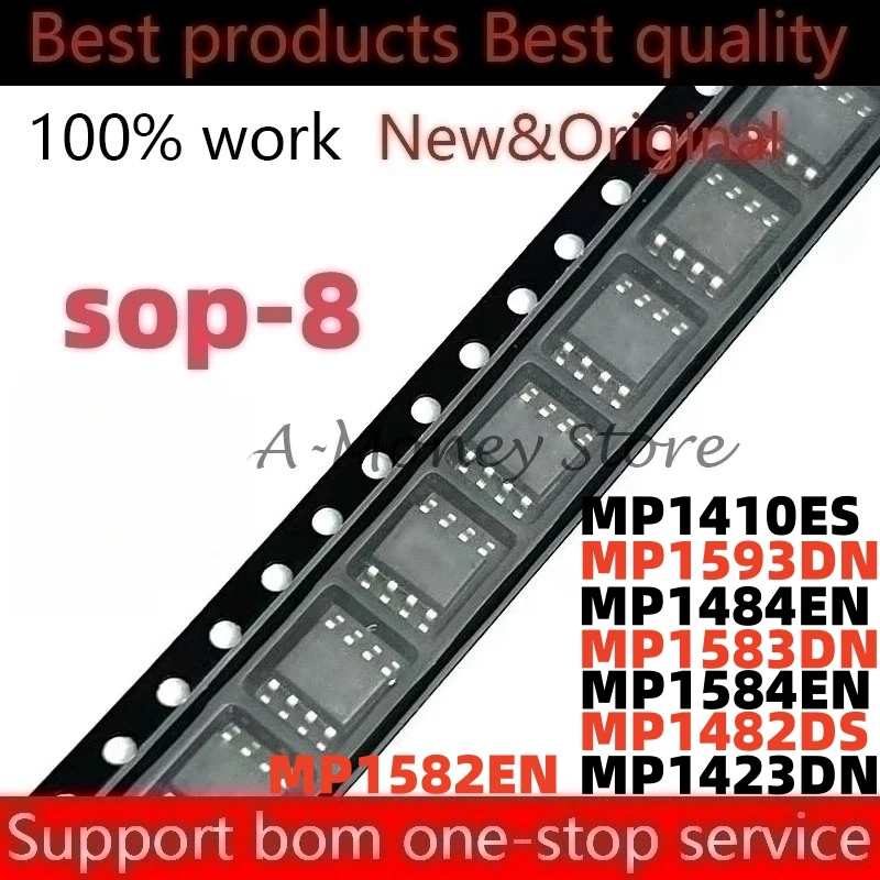 (10pcs)MP1484EN MP1584EN MP1482DS MP1423DN MP1410ES MP1582EN MP1583DN MP1593DN sop-8
(10pcs)MP1484EN MP1584EN MP1482DS MP1423DN MP1410ES MP1582EN MP1583DN MP1593DN sop-8