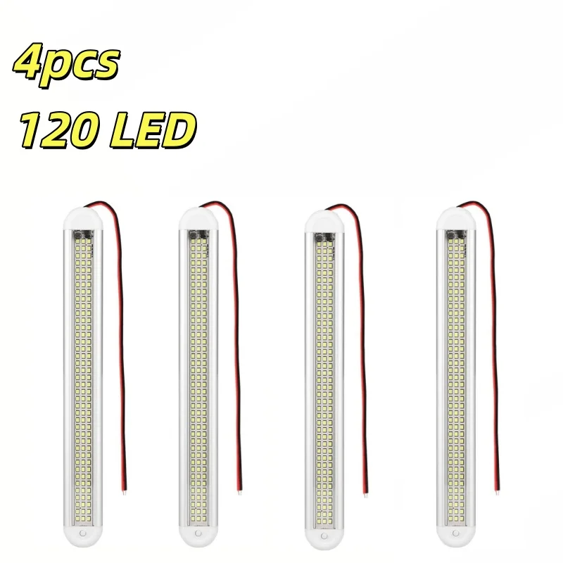 4pcs 12V 120 LED Car Interior Strip Lights Bar Light Work Lights For Car Van Caravan Boat Home Bus Accessories
4pcs 12V 120 LED Car Interior Strip Lights Bar Light Work Lights For Car Van Caravan Boat Home Bus Accessories