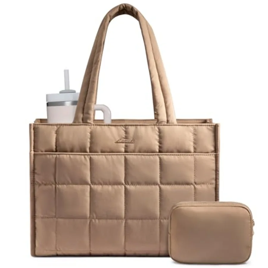 Tote Bag for Women Puffer Work Handbag 17 Inch Laptop Purse for Nurse Teacher Large Quilted Travel Tote Shoulder Bag with Zippe
Tote Bag for Women Puffer Work Handbag 17 Inch Laptop Purse for Nurse Teacher Large Quilted Travel Tote Shoulder Bag with Zippe