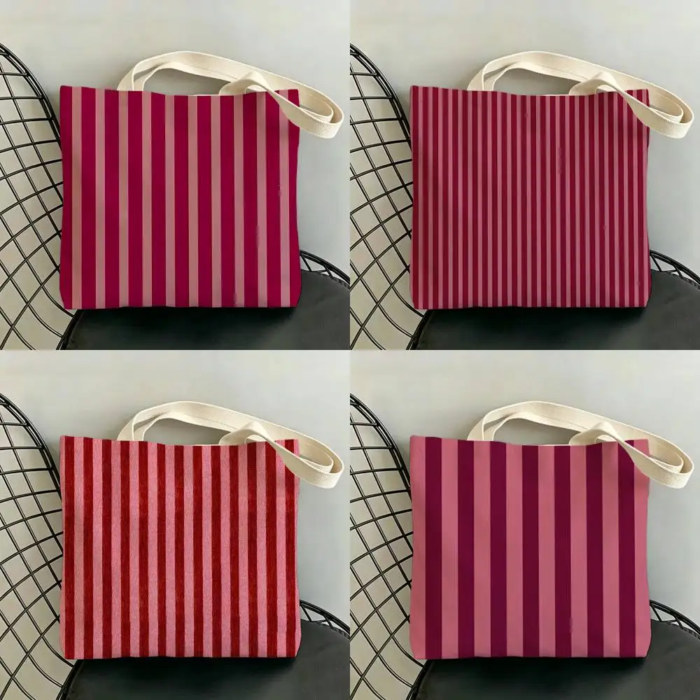 Burgundy White Stripe pattern Storage Bags Double-Sided Print Large Tote Bag Durable Beach Picnic Foldable Gift Eco
Burgundy White Stripe pattern Storage Bags Double-Sided Print Large Tote Bag Durable Beach Picnic Foldable Gift Eco