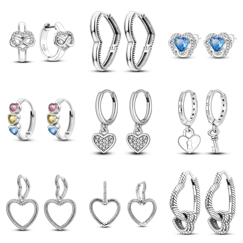 CYMYSS S925 Sterling Silver Silver Zirconia multi-color Double Heart Earrings Boutique Atmospheric Jewelry Suitable For Ladies
CYMYSS S925 Sterling Silver Silver Zirconia multi-color Double Heart Earrings Boutique Atmospheric Jewelry Suitable For Ladies