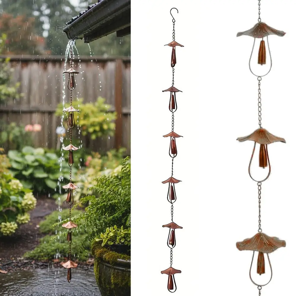 Rain Chain For Outside Adjustable Rain Catcher Chain With Bell For Gutters Outside Eaves Drainage Downspout, For Divert Water A
Rain Chain For Outside Adjustable Rain Catcher Chain With Bell For Gutters Outside Eaves Drainage Downspout, For Divert Water A