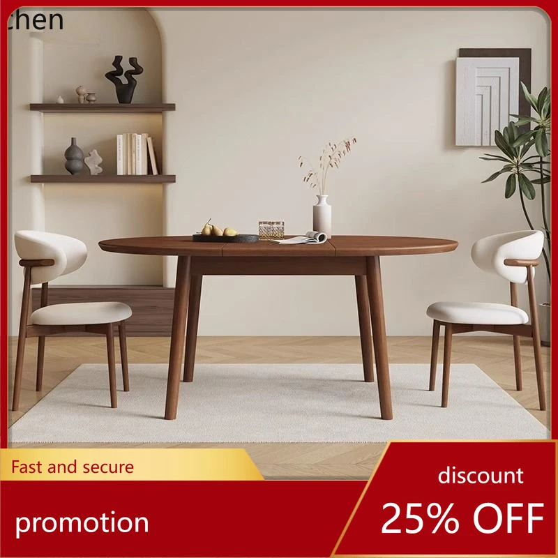 ZML Folding Small Apartment Dining Table Set Oval Solid Wood Extendable Retro Dining Table and Chairs
ZML Folding Small Apartment Dining Table Set Oval Solid Wood Extendable Retro Dining Table and Chairs