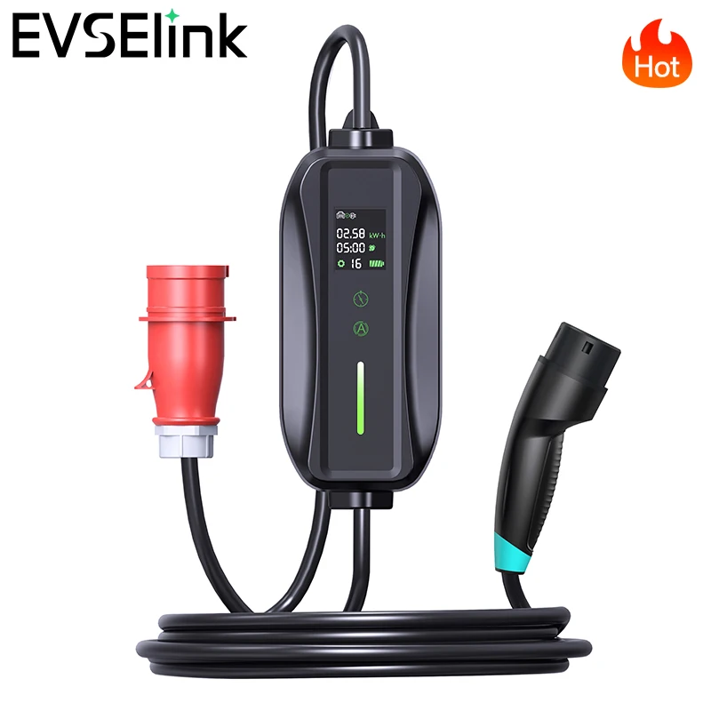EVSELink Портативное зарядное устройство для электромобилей 3,5 кВт 7 кВт 11 кВт Регулировка тока расписания времени Многослойная защита безопасности
EVSELink Портативное зарядное устройство для электромобилей 3,5 кВт 7 кВт 11 кВт Регулировка тока расписания времени Многослойная защита безопасности