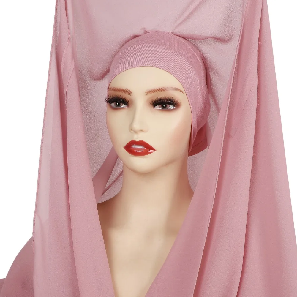 2in1 Instant Chiffon Hijab Scarf Bulit-In Magnets Solid Color Women Chiffon Shawl Comfortable with Undercap
2in1 Instant Chiffon Hijab Scarf Bulit-In Magnets Solid Color Women Chiffon Shawl Comfortable with Undercap