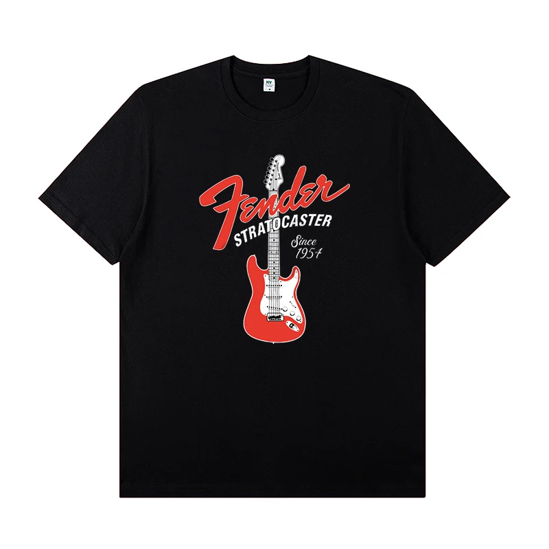 2025 Fender Electric Guitar Peripheral Printed Short-sleeved T-shirt, Band Guitarist Practice Performance Costume, Rock T-shirt
2025 Fender Electric Guitar Peripheral Printed Short-sleeved T-shirt, Band Guitarist Practice Performance Costume, Rock T-shirt