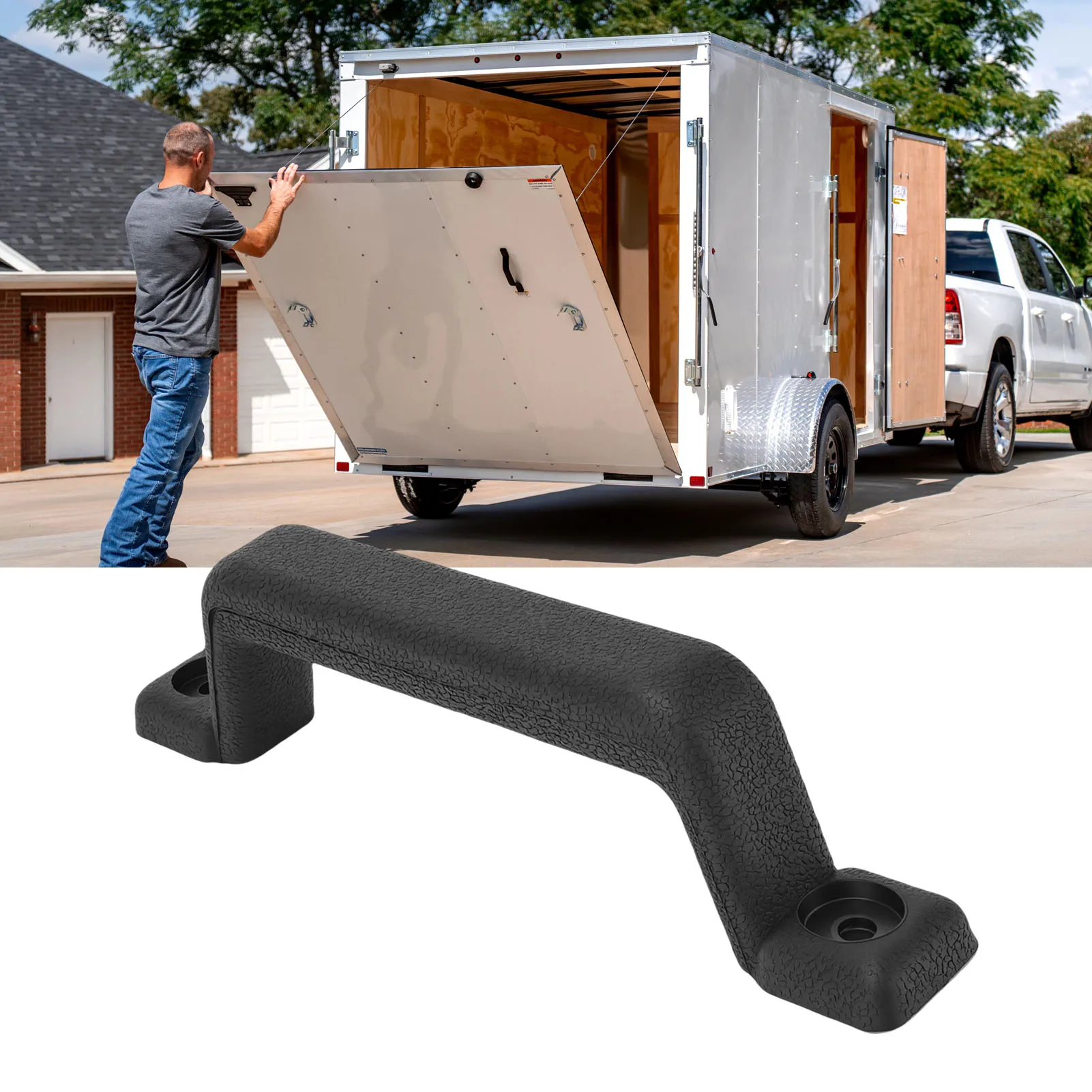 RV Door Handle 160mm Hole Spacing Carbon Steel RV Entry Door Handle for Trailer Truck Horsebox RV Door Handle RV Grab Handle
RV Door Handle 160mm Hole Spacing Carbon Steel RV Entry Door Handle for Trailer Truck Horsebox RV Door Handle RV Grab Handle