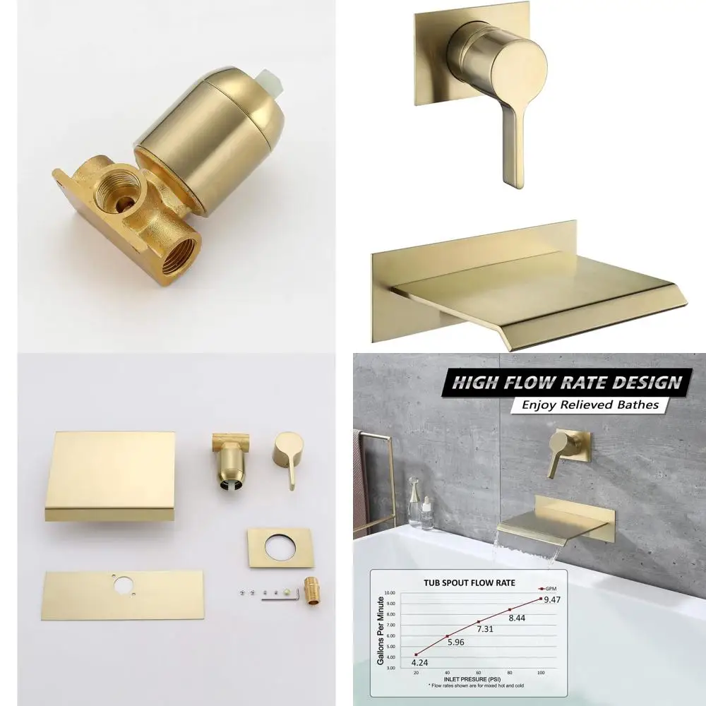 Настенный смеситель для ванны с изливом-водопадом и регулируемым высоким/низким потоком воды
Настенный смеситель для ванны с изливом-водопадом и регулируемым высоким/низким потоком воды