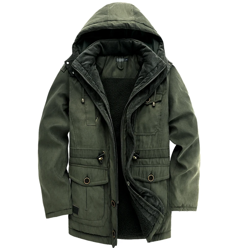 USA SIZE Lamb Wool Winter Fleece Parkas Men Warm Windproof Thick Parka Hooded Parka Linner Outerwear Casual Cotton Padded Coat
USA SIZE Lamb Wool Winter Fleece Parkas Men Warm Windproof Thick Parka Hooded Parka Linner Outerwear Casual Cotton Padded Coat