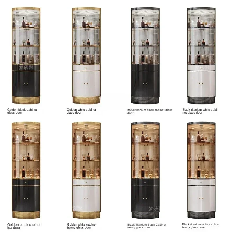 YJ Italian Light Luxury Triangle Corner Wine Cabinet With Drawer
YJ Italian Light Luxury Triangle Corner Wine Cabinet With Drawer