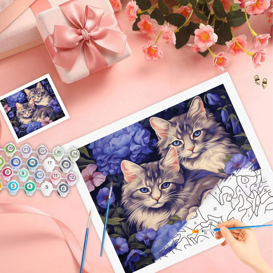 RUOPOTY Painting By Number Adults New Animals cat 40X50cm Canvas Decorative Adult Coloring Wall Art Picture Markers By Numbers
RUOPOTY Painting By Number Adults New Animals cat 40X50cm Canvas Decorative Adult Coloring Wall Art Picture Markers By Numbers