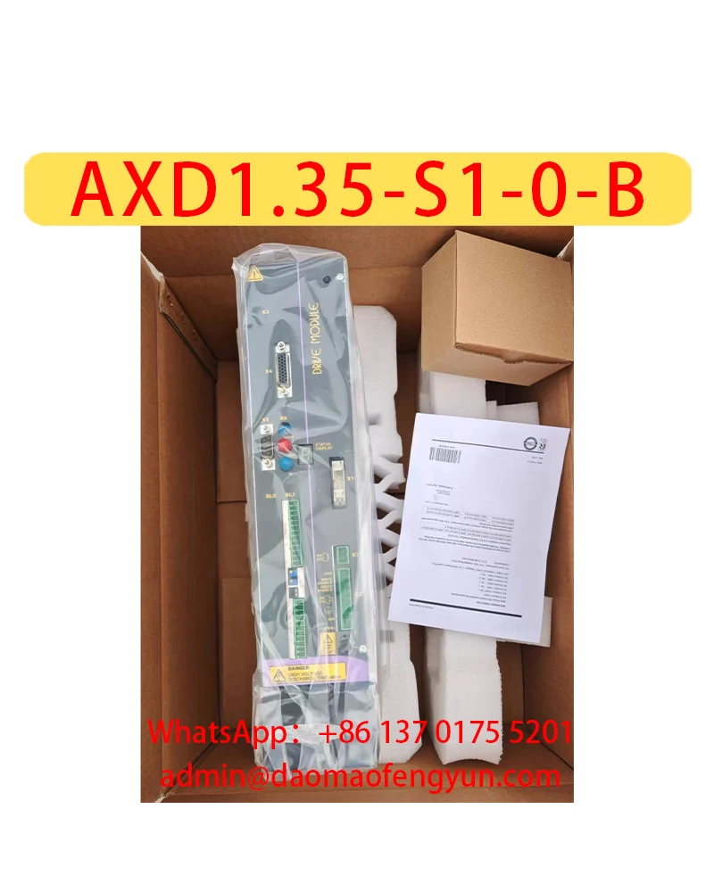AXD1.35-S1-0-B Brand new Spindle Drive AXD1.35-S0-0-B Universal,Fast shipping
AXD1.35-S1-0-B Brand new Spindle Drive AXD1.35-S0-0-B Universal,Fast shipping