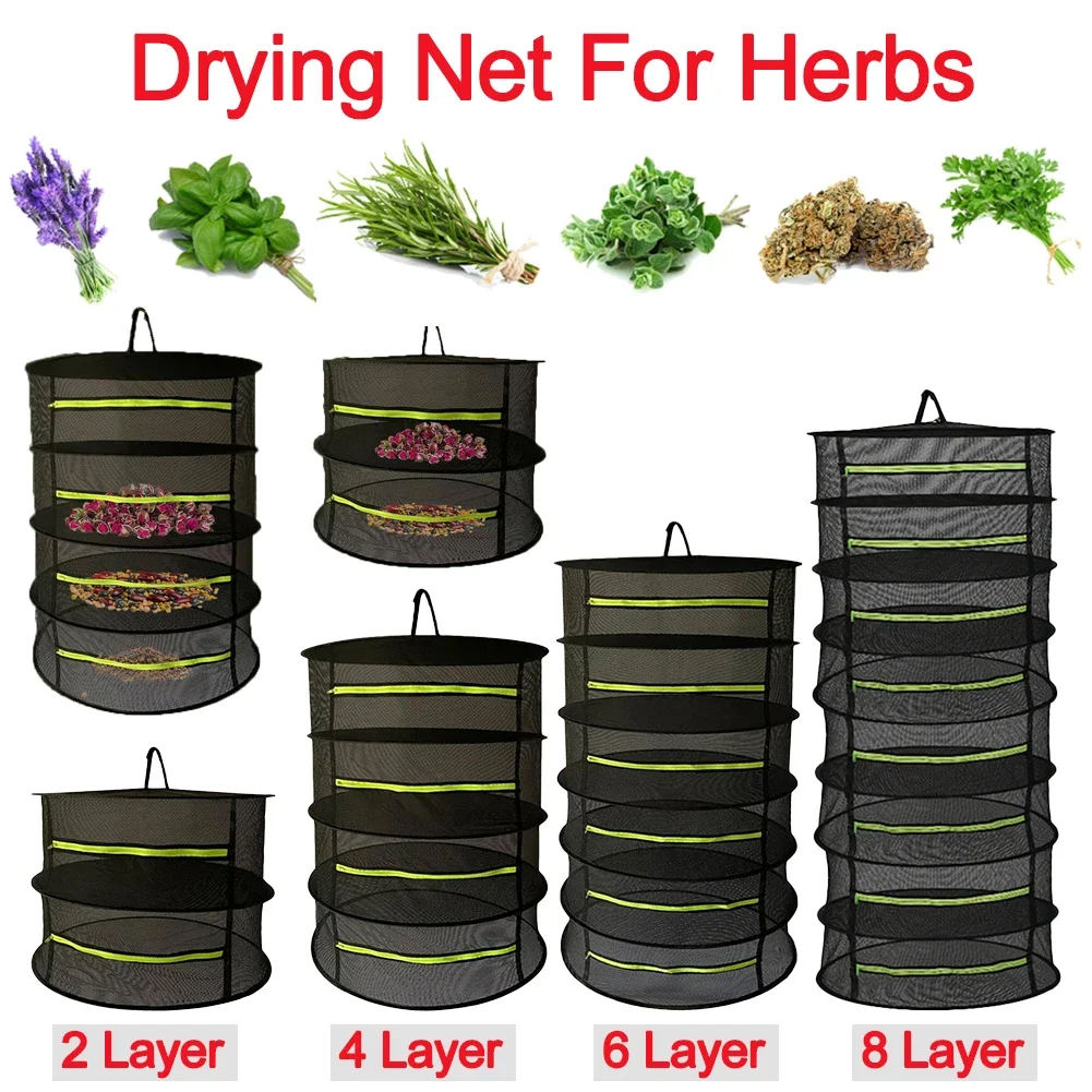 2-8 Layers Drying Net For Herbs Fish Hanging Basket Folding Dry Rack Herb Vegetable Dryer Bag Mesh Flowers Buds Plants Organizer
2-8 Layers Drying Net For Herbs Fish Hanging Basket Folding Dry Rack Herb Vegetable Dryer Bag Mesh Flowers Buds Plants Organizer