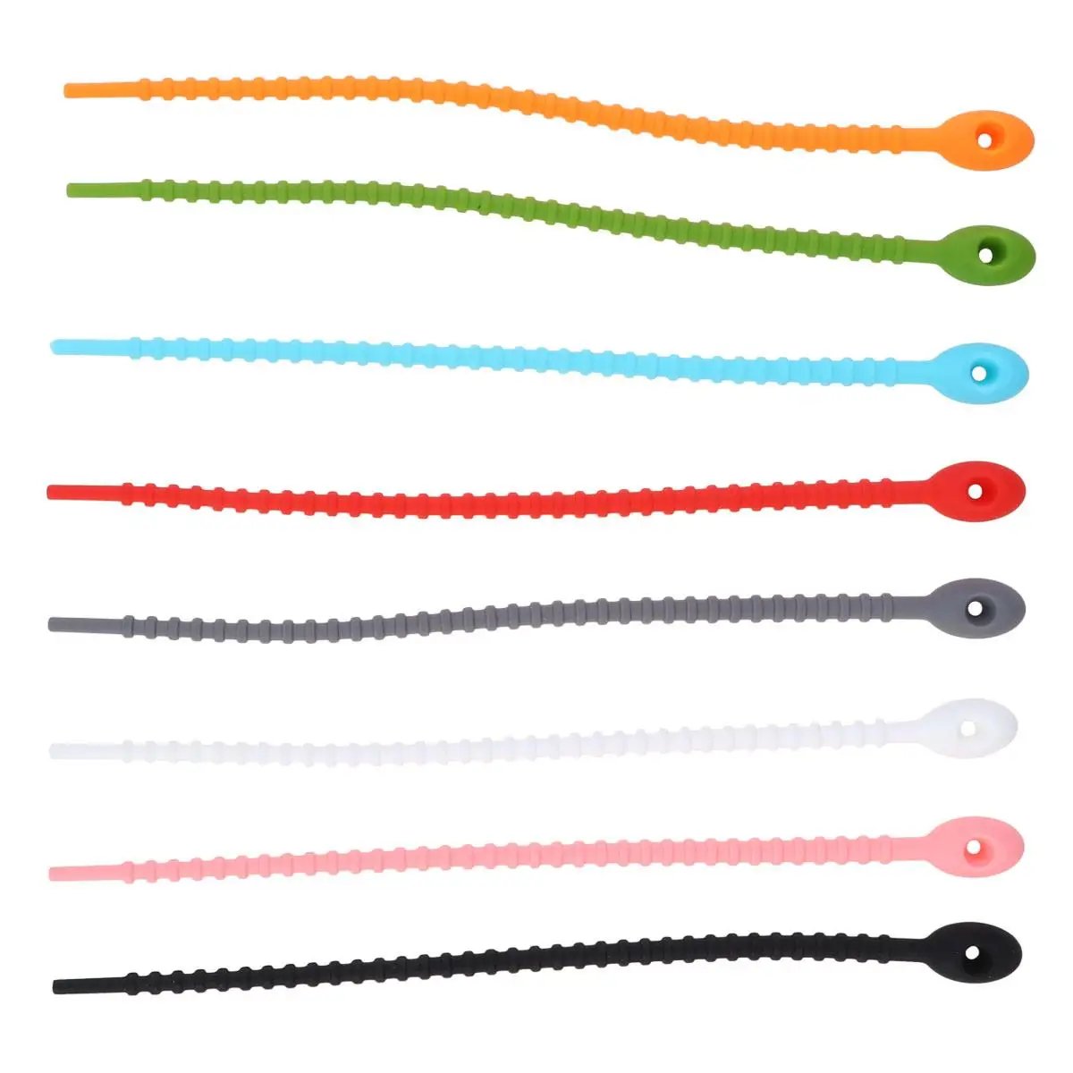 Silicone Cable Ties 10PCS Self-locking Wire Organizers Durable Food Grade Cables Fixing Ring
Silicone Cable Ties 10PCS Self-locking Wire Organizers Durable Food Grade Cables Fixing Ring