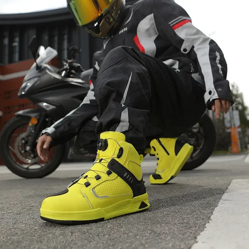 Motorcycle Boots for Mountain Running, Commuting and Cycling Shoes, Wear-resistant Rider Motorcycle Boots, Road Racing Boots
Motorcycle Boots for Mountain Running, Commuting and Cycling Shoes, Wear-resistant Rider Motorcycle Boots, Road Racing Boots