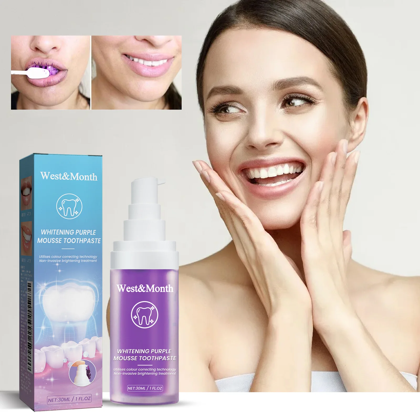 Teeth Whitening Mousse Removing Yellow Teeth Oral Hygiene Bleaching Fresh Breath Clean Tooth Stain Oral Hygiene V34 Toothpaste
Teeth Whitening Mousse Removing Yellow Teeth Oral Hygiene Bleaching Fresh Breath Clean Tooth Stain Oral Hygiene V34 Toothpaste